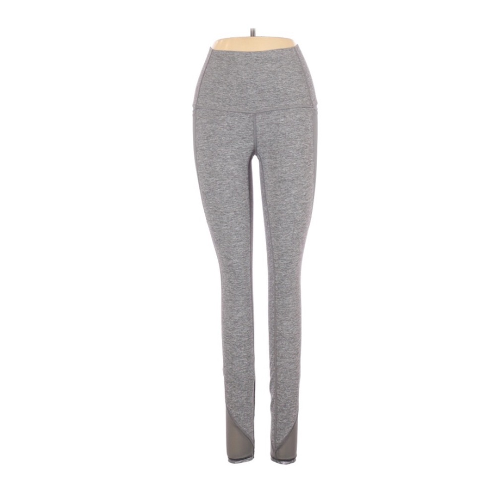 Lululemon Heathered Gray High Rise Mesh Leggings - Picture 3 of 3